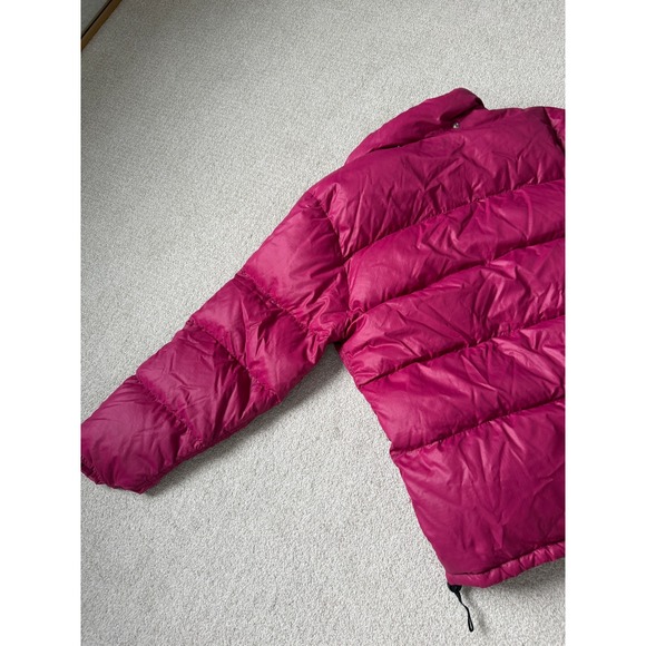 The North Face Vintage Brown Label Down Puffer Jacket Magenta XL - Picture 4 of 10